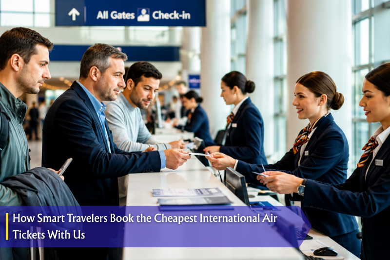 How Smart Travelers Book the Cheapest International Air Tickets With Us
